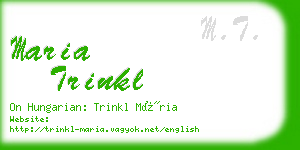maria trinkl business card
